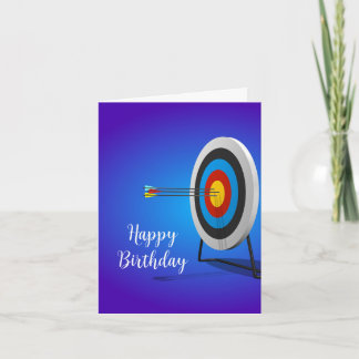 Archery Design Birthday Greeting Card