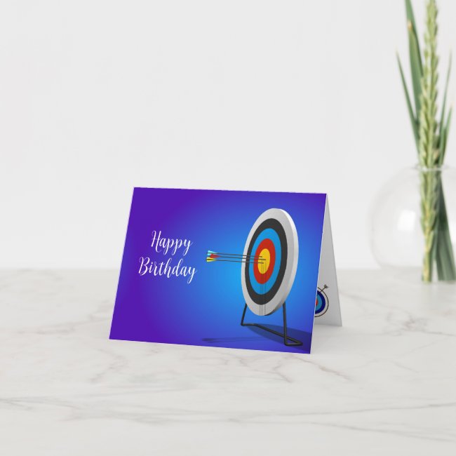 Archery Design Birthday Greeting Card