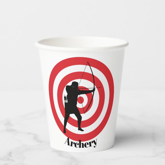 Archery Design Paper Cup