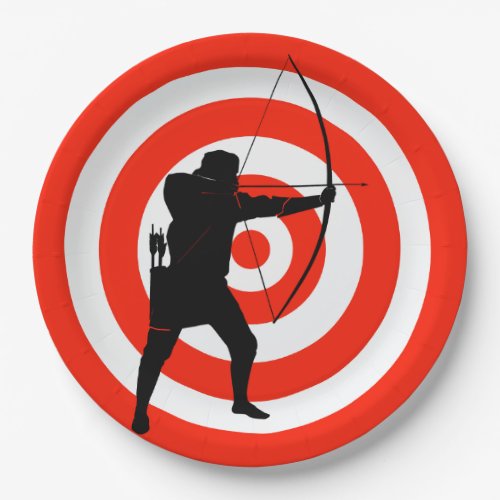 Archery Design Paper Party Plate