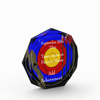 Archery Design Personalised Acrylic Award
