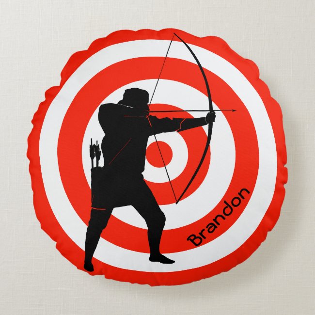 Archery Design Round Pillow