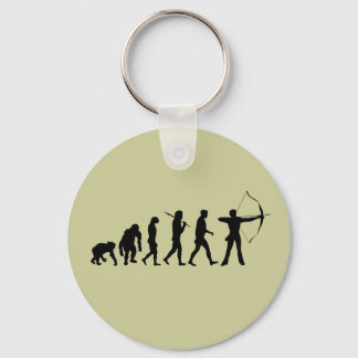 Archery Evolution of an Archery Bow and Arrow Keychain
