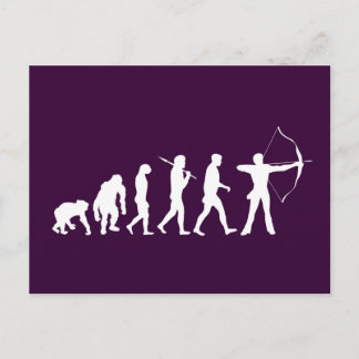 Archery Evolution of an Archery Bow and Arrow Postcard
