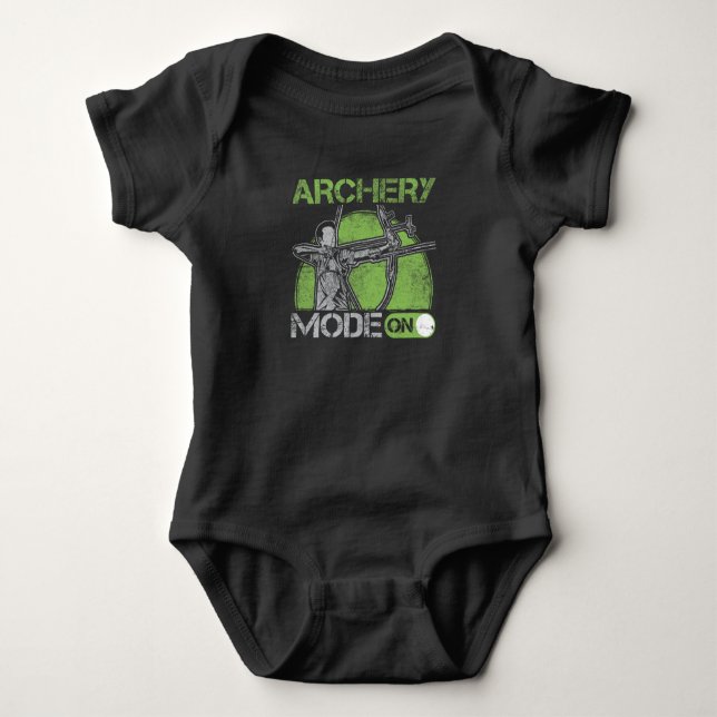 Archery Fan Bow Shooting Sport lover Baby Bodysuit (Front)
