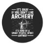 Archery For Archer Bow Archery Classic Round Sticker