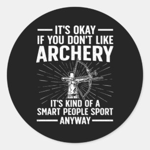 Archery For Archer Bow Archery Classic Round Sticker