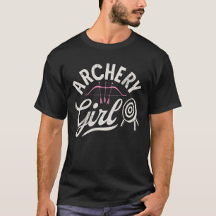 Archery Girl Archer Bow And Arrow Target Vintage G T-Shirt