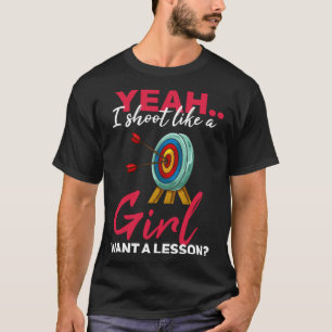 Archery Girl Archer Bow & Arrow Hunting T-Shirt