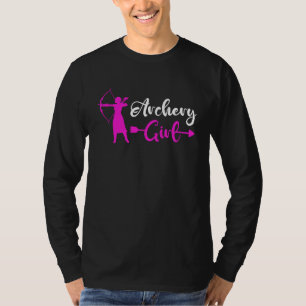 Archery Girl Bow And Arrow Shooting Archer Bowman T-Shirt