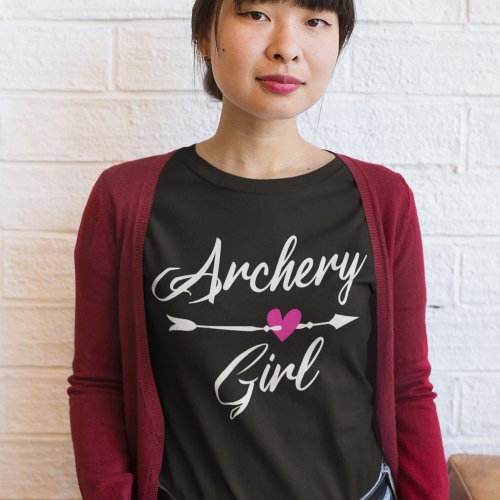 Archery Girl Gift For Woman Archer Hunting Woman T_Shirt