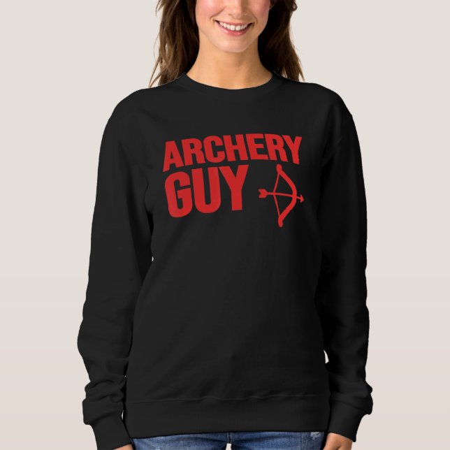 Archery Guy Bow Hunting Archery Archer Hunter Men  Sweatshirt (Front)