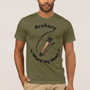 Archery @ Heart / Bow & Arrow Hunting Humor Shirt