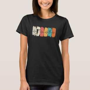 Archery Heartbeat Retro Vintage Bow and Arrow Mens T-Shirt