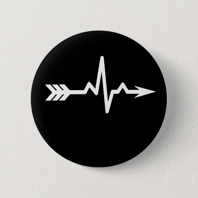 Archery Heartbeat Sports Button (Front)