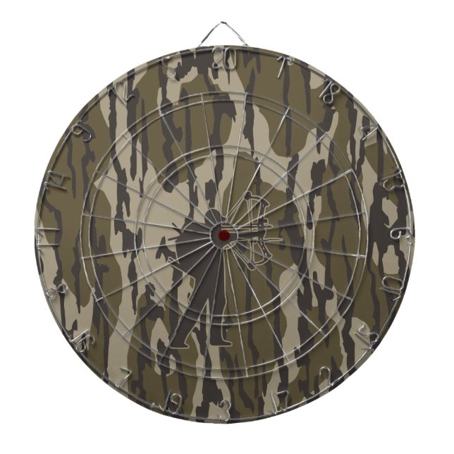 Archery hunting bottomland camo bow hunting dart board (Front)