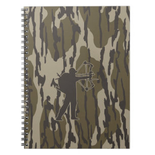Archery hunting bottomland camo bow hunting notebook