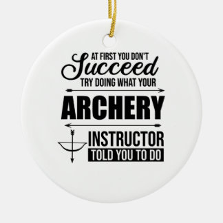 Archery Instructor Coach Ceramic Ornament