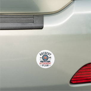 Archery Is My Retirement Plan Archer Car Magnet