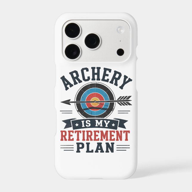 Archery Is My Retirement Plan Archer Case-Mate iPhone Case (Back)