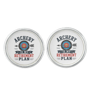 Archery Is My Retirement Plan Archer Cufflinks