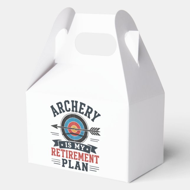 Archery Is My Retirement Plan Archer Favor Boxes (Front)