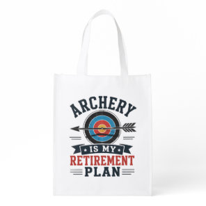 Archery Is My Retirement Plan Archer Grocery Bag