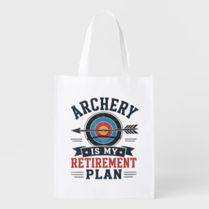 Archery Is My Retirement Plan Archer Grocery Bag
