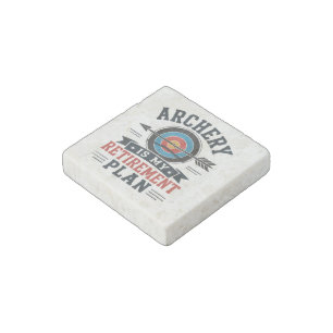 Archery Is My Retirement Plan Archer Stone Magnet