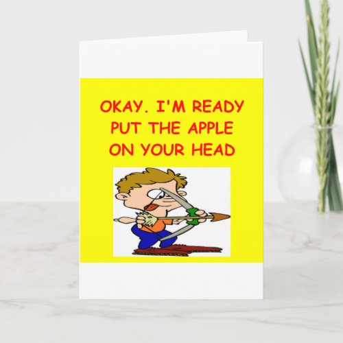 ARCHERY joke Card