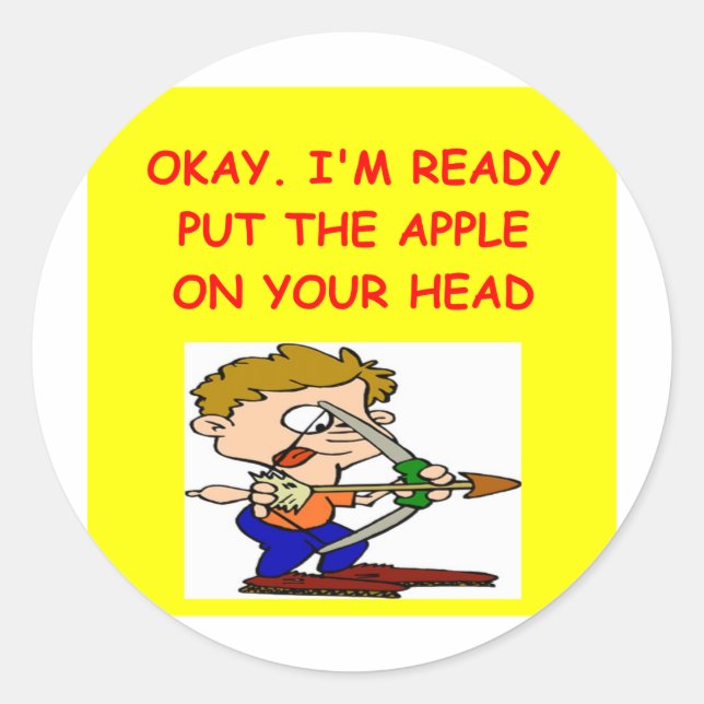 ARCHERY joke Classic Round Sticker (Front)