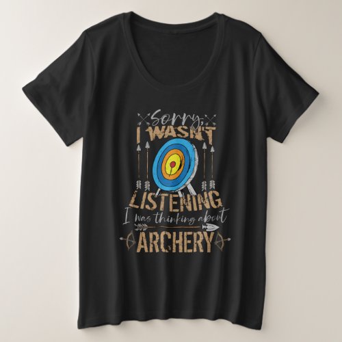 Archery Lover Men Compound Bow Gift Kids Archery Plus Size T_Shirt