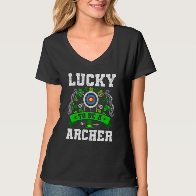 Archery Lucky Archers Bowhunter T-Shirt (Front)