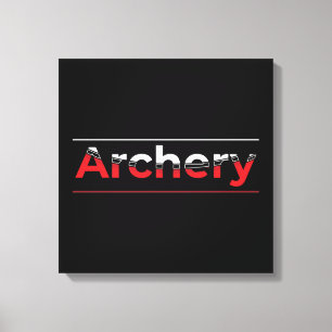 Archery Minimalist Modern Art - Graphic Arch  Canvas Print