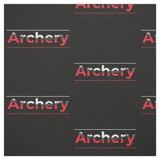 Archery Minimalist Modern Art - Graphic Arch  Fabric