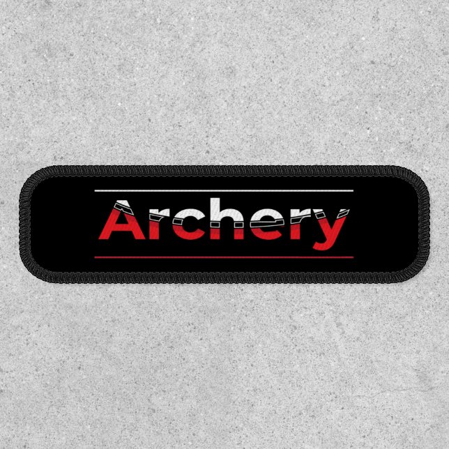 Archery Minimalist Modern Art - Graphic Arch  Patch (Front)