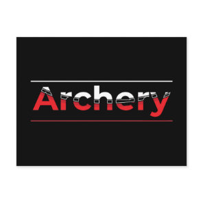 Archery Minimalist Modern Art - Graphic Arch  Postcard