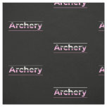 Archery Minimalist Modern Art - Pink Arch Fabric
