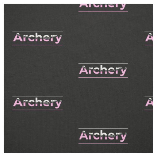 Archery Minimalist Modern Art - Pink Arch Fabric