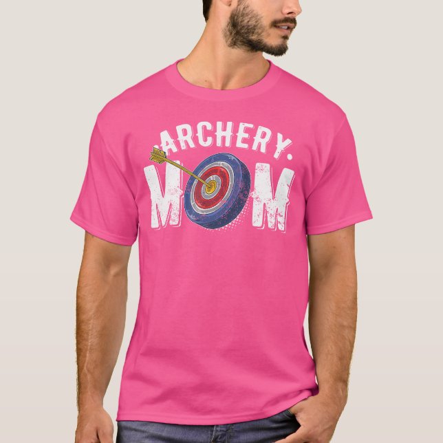 Archery Mom Bow Arrow Shooting Sports Hunter Women T-Shirt (Front)