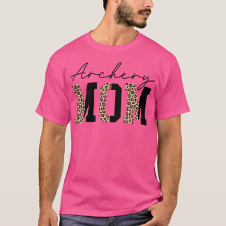 Archery Mom Leopard Archer Archery Mama Proud Pare T-Shirt