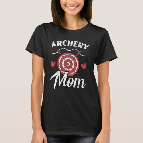 Archery Mom Shoot Bow Arrow Bowman Mother Target A T_Shirt