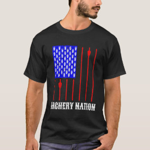 Archery Nation American Flag Archery T-Shirt
