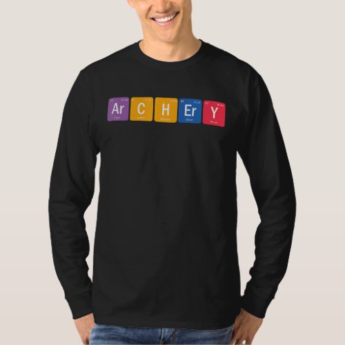 Archery   Periodic Table Archer Bowman Bow Hunting T_Shirt