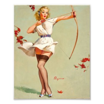 Archery Pin-up Girl Photo Print by PinUpGallery at Zazzle