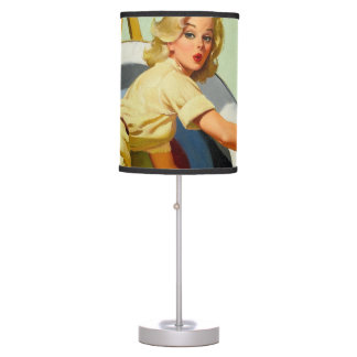 Archery Pin-Up Girl Table Lamp