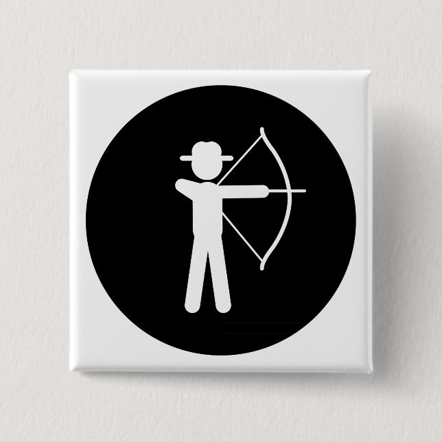 Archery Pinback Button (Front)