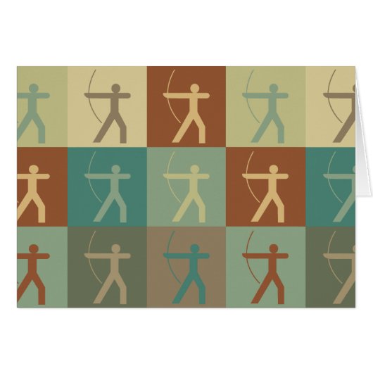 Archery Pop Art Cards (Front Horizontal)