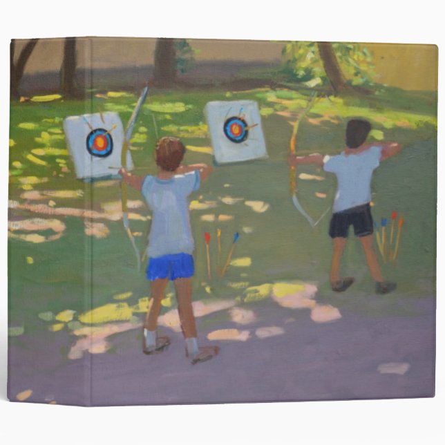Archery practise France 3 Ring Binder (Front/Spine)