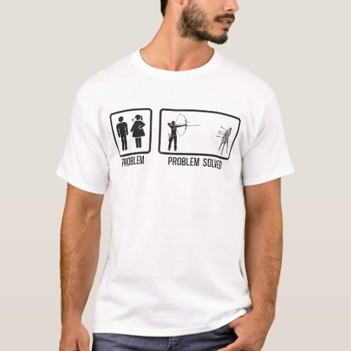 Archery Problem Solved Wife Husband Vintage T_Shirt